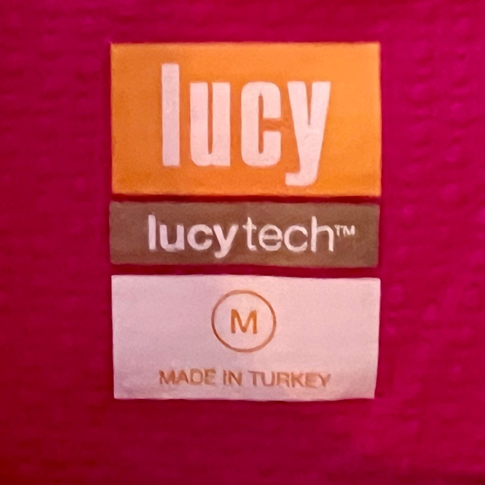 Lucy Tech Pink Pullover, Size Medium - image 3